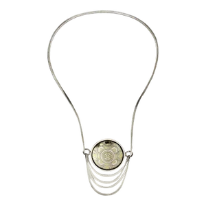 Vintage Nubia Modernist Sterling Silver Necklace by Mary Ann Scherr for Reed & Barton