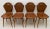 Mid-Century Modern Curved Wood Dining Chairs by Carlo Ratti, 1950s, Set of 4 For Sale - Image 3 of 17