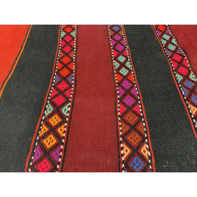 Old Turkish Kilim Rug, 141 x 78 cm. Pretty, little Turkish Kilim, made in the 1970s, this is a lovely central Turkish rug...
