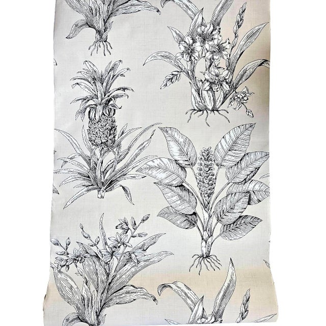 2000 - 2009 Thibaut "Toile Tropicale" Wallpaper Double Rolls, a Pair For Sale - Image 5 of 10