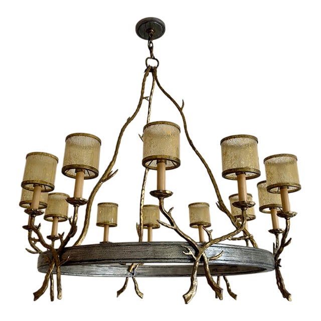 Corbett Lighting "Parc Royale" 12-Light Large Chandelier For Sale