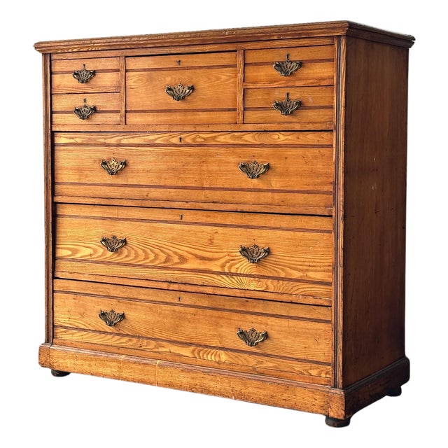 Jas Shoolbred & Co. Ash Chest of Drawers, England, 19th Century For Sale