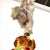 Early 20th Century French Gilt Bronze, Brass & Bisque Figural Cupid Pendant Light & Jeweled Shade For Sale - Image 9 of 12