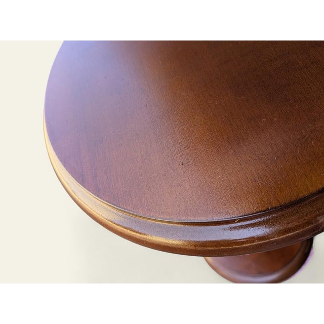 Hand-Turned Plant Stand in Real Wood, 1960s For Sale - Image 10 of 11