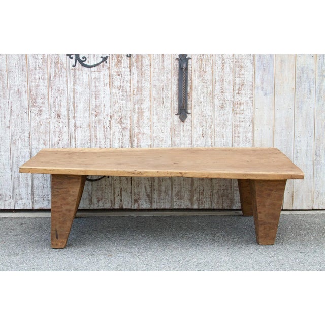 Single Log Antique Naga Coffee Table For Sale - Image 4 of 12