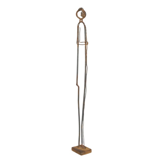 Metal Sculpture of a Standing Figure, 20th Century For Sale
