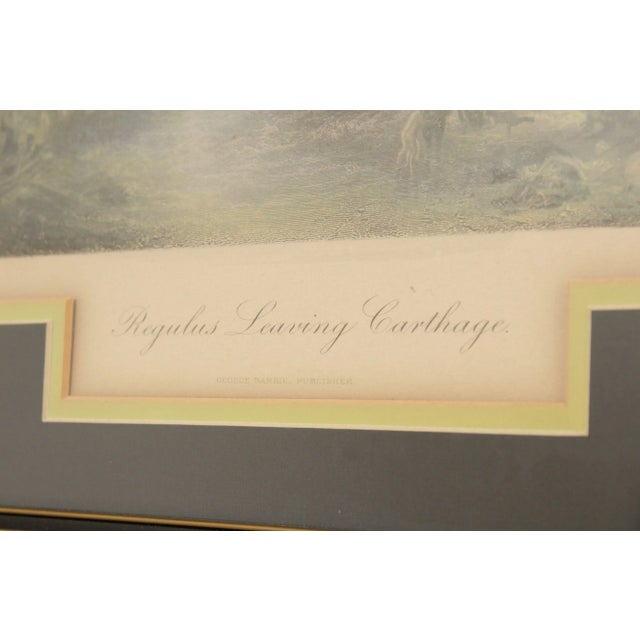 19th C. English 'Regulus Leaving Carthage' After J. M. W. Turner Hand-Colored Engraving For Sale In Philadelphia - Image 6 of 13