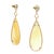 Contemporary 18K Yellow Gold Mother-of-Pearl & Diamond Teardrop Earrings For Sale - Image 11 of 12