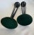 A Pair of MId Century Modern Black Metal and Brass Candlesticks For Sale - Image 9 of 10
