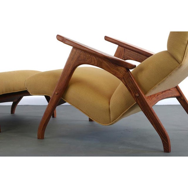 Adrian Pearsall Sculptural Lounge Chair Inspired by Adrian Pearsall and His Iconic Grasshopper Chair, USA For Sale - Image 4 of 5