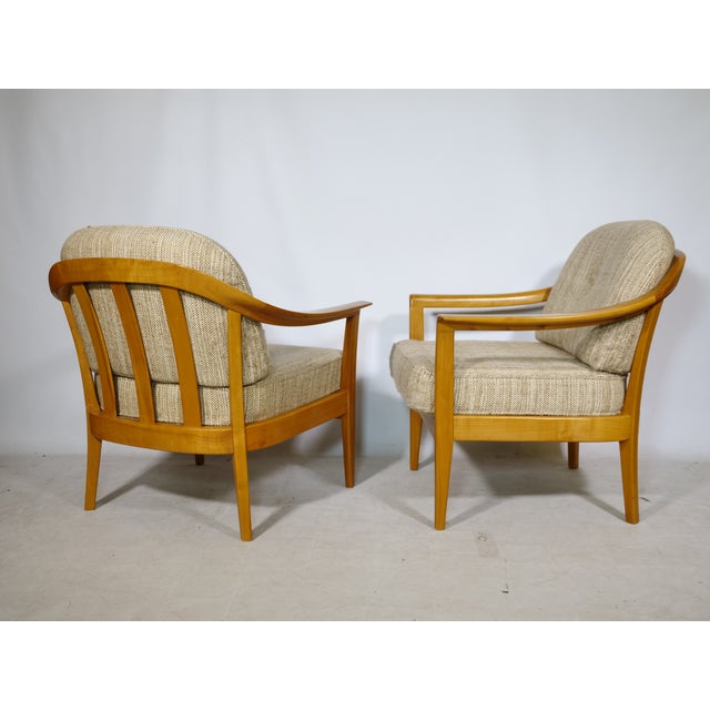 Mid-Century Cherry Wood Club Chairs by Klaus Warzecha for Wilhelm Knoll, 1970s, Set of 2 For Sale - Image 10 of 10