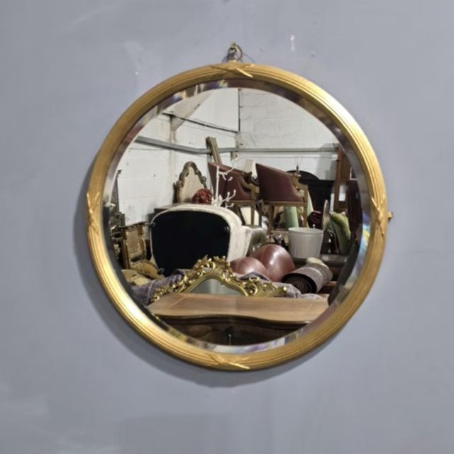 Edwardian Round Gilt Mirror, 1900 For Sale - Image 6 of 6