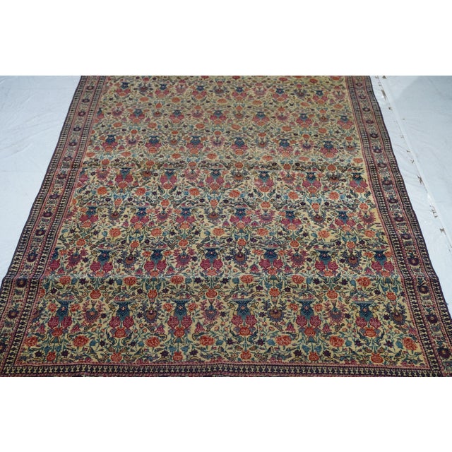 Antique Tehran Rug 4'3'' X 6'7'' For Sale In New York - Image 6 of 10