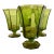 Green Octagon Shaped Glasses by Independence Glass Company - Set of 4 For Sale