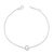 Immerse yourself in the understated elegance of this 10K white gold bracelet, rhodium-plated for an enrapturing shimmer...