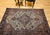 Persian 19th Century Persian Farahan Sarouk Area Rug, Hand-Knotted Wool, Floral Medallion Pattern, Ivory & Blue, 4x7 For Sale - Image 3 of 14