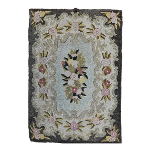 Early 20th Century Hooked Rug Rug