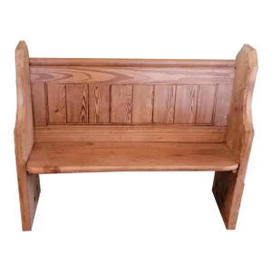 Antique Pine Pew / Bench From England - Circa 1850