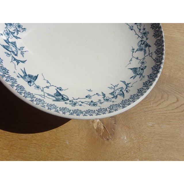 Ceramic Small Terre De Fer Compote Dish from HB & Cie, 1890s For Sale - Image 7 of 18