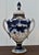 Italian Ceramic Lidded Urn Capodimonte Cobalt Blue Gold Relief Cherubs 70s For Sale - Image 16 of 16
