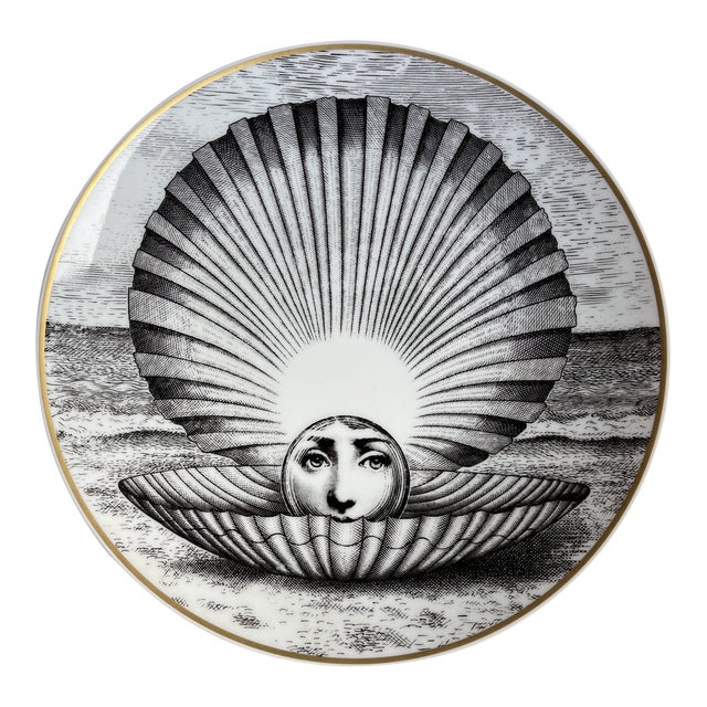 1980s Rosenthal Classic Fornasetti Motiv 41 Plate - Clam Shell For Sale