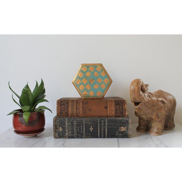 Vintage Studio Art Pottery Elephant Sculpture For Sale - Image 4 of 11