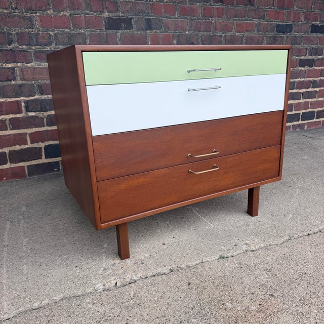 Refinished Jens Risom Chest of Drawers Mid Century Modern For Sale - Image 10 of 12