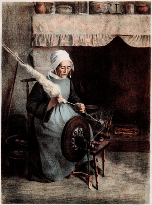 Jeanne Granès, L'Aïeule: The Grandmother, 1899, Original Lithograph