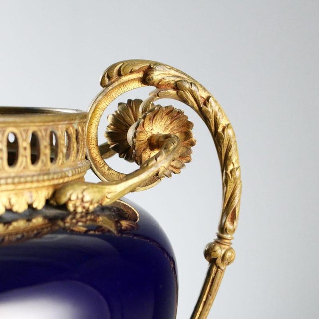 Vintage Porcelain and Bronze Centerpiece For Sale - Image 3 of 10