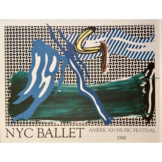 Roy Lichtenstein NYC Ballet American Music Festival, 1988 Poster For Sale