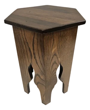 Arts and Crafts Hexagonal Side Table Plant Stand
