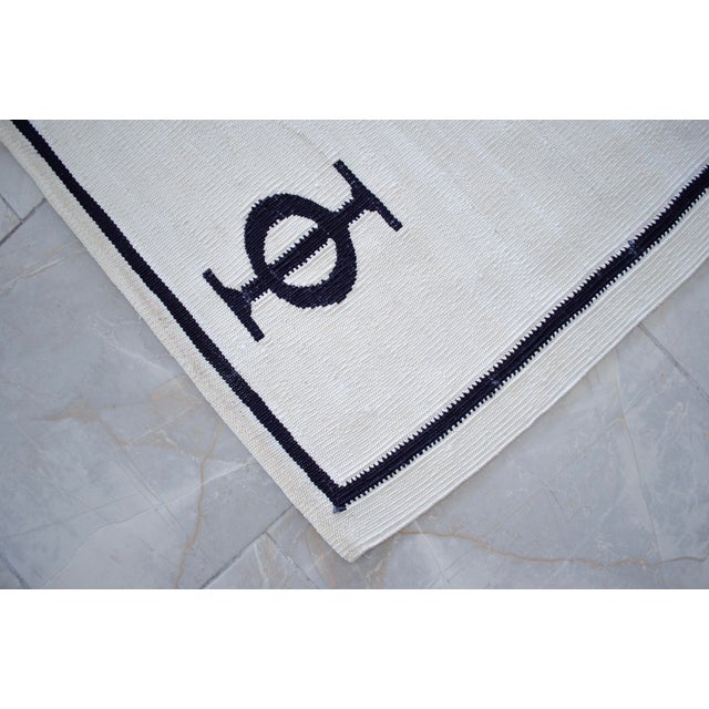 Fibonacci - Golden Ratio Themed Silk Hand Woven Area Rug Kilim Wall Rug 5x7 Ft Approx For Sale - Image 13 of 14