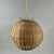 Mid-Century Modern Swedish Ball Rattan and Brass Pendant Light, 1950s For Sale - Image 3 of 16