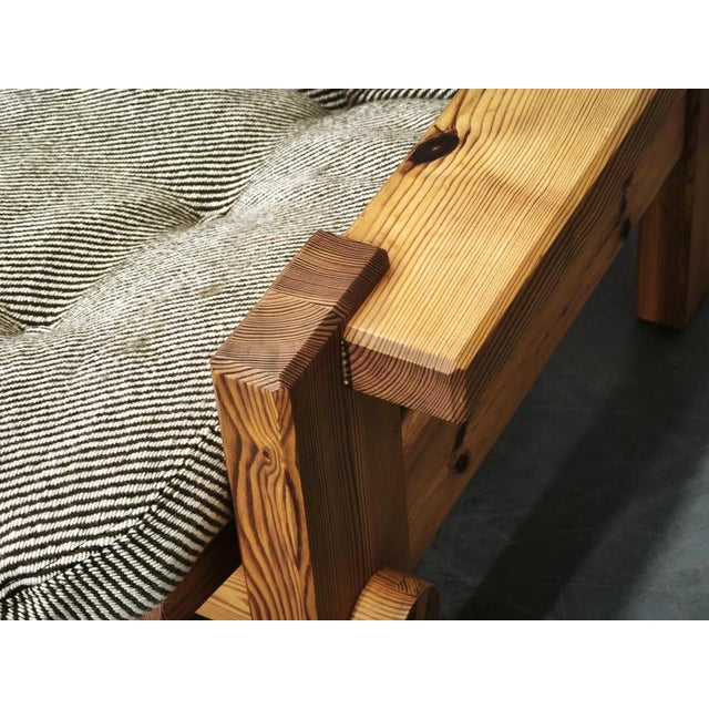 Wood Dymling Three-Seater Pine Sofa by Yngve Ekström for Swedese, 1970s For Sale - Image 7 of 16