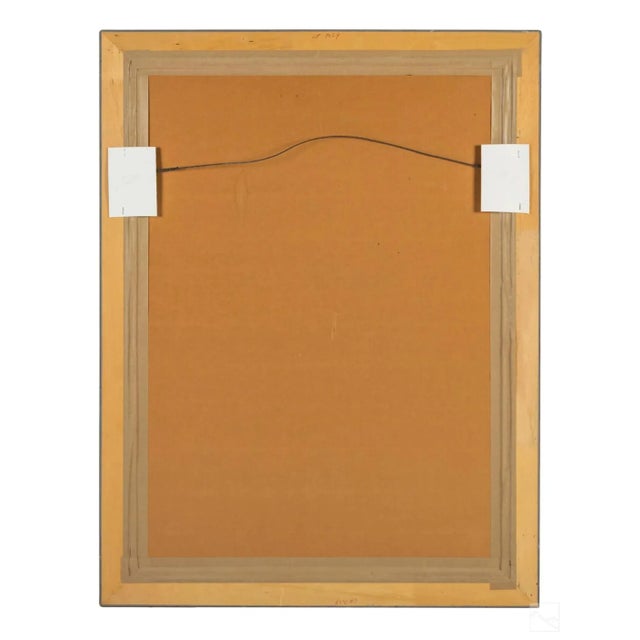 Orange Framed Antique Tibetan Thangka of Yamantaka with Consort For Sale - Image 8 of 13