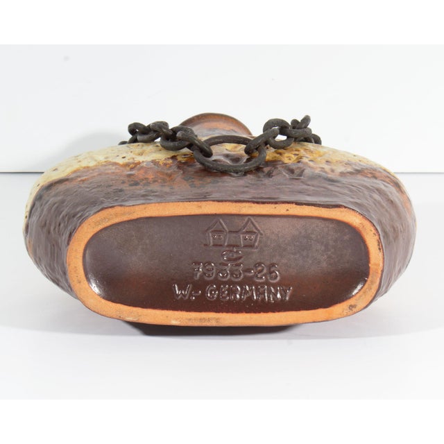 Brown Carstens Tönnieshof “Luxus” West German Vase With Chain For Sale - Image 8 of 8
