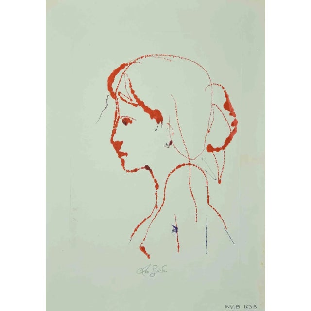Portrait is an original artwork realized in 1970 by the italian contemporary artist leo guida (1992 - 2017). Original...