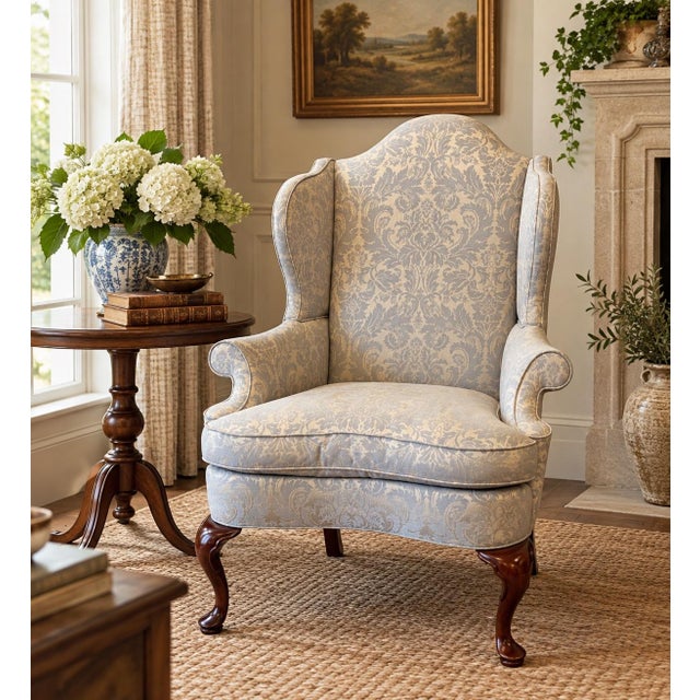 Vintage Southwood Traditional Wingback Chair For Sale - Image 12 of 12