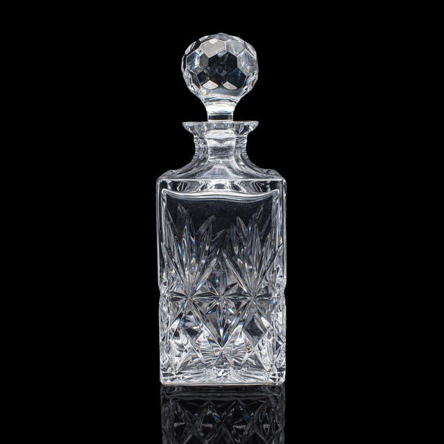 1970s Vintage Whisky Decanter, English, Cut Glass, Scotch Bottle, Whiskey, Spirits For Sale - Image 5 of 11