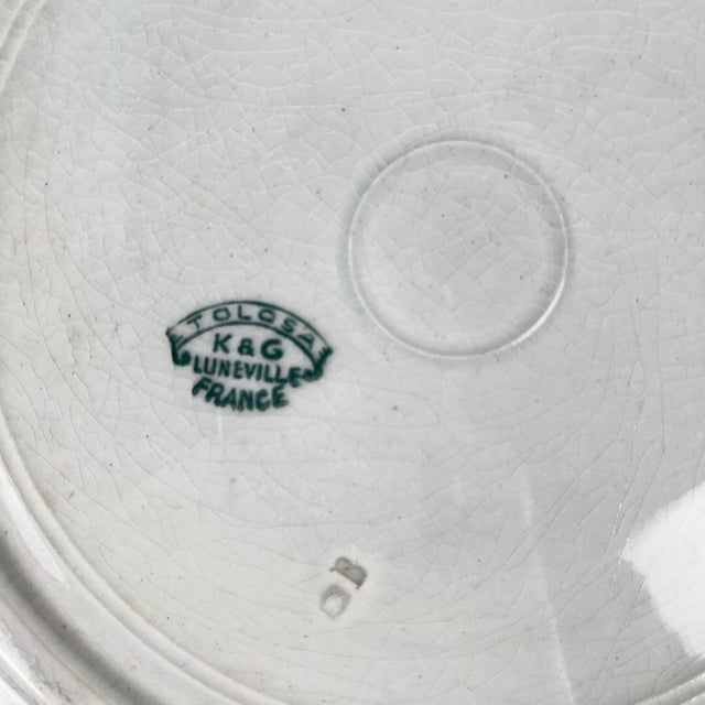 Round Platter from KG Lunéville Tolosa, 1910s For Sale - Image 6 of 10