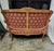 French French Louis XV Style Giltwood Carved Settee With Original Damask Upholstery, Mid-20th Century For Sale - Image 3 of 12