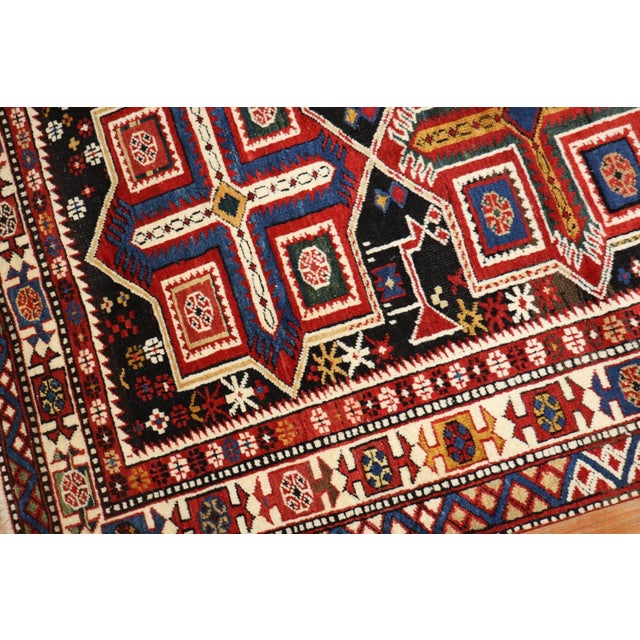 Traditional 19th Century Antique Shirvan Rug - 3'4" X 5'4" For Sale - Image 3 of 10