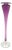 Young & Constantin Signed Ruby Glass Trumpet Bud Vase Ribbed Studio Art 13" For Sale