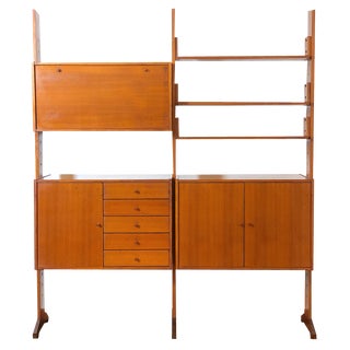 Vintage Double-Sided Bookcase, 1960s For Sale