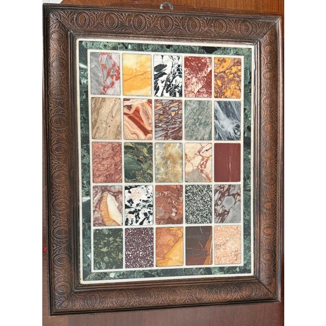 Wood Framed Specimen Marbles, Italian, Circa 1880 For Sale - Image 7 of 10