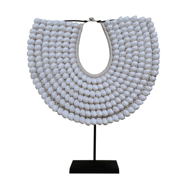 Tribal Seashell Necklace Decorative Adornment For Sale - Image 3 of 5