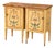 Pair of 19th C. Italian Neoclassical Painted Nightstands With Faux Marble Tops For Sale