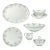 1990s Imperial “Seville” 6-Piece Porcelain Dinnerware Serving Hostess Set For Sale