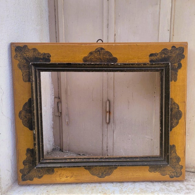 Italian Lacquered Wooden Frame, 1800s For Sale - Image 13 of 14