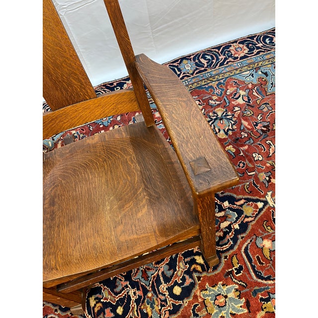 Early 20th Century Limbert Rocker For Sale - Image 9 of 12